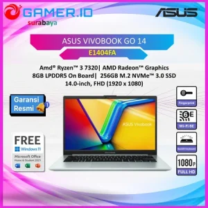LAPTOP ASUS VIVOBOOK GO 14 E1404FA RYZEN 3 7320 - 8GB 256GB 14.0FHD