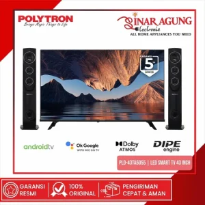 POLYTRON PLD-43TA5055 43TA5055 LED SMART TV 43 INCH - GARANSI RESMI